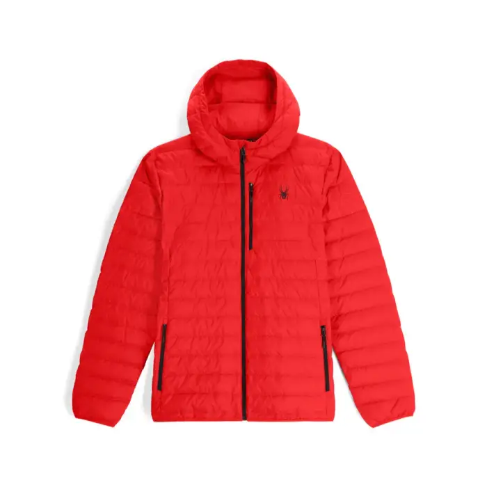 Spyder Piumino con cappuccio Zenith Rouge