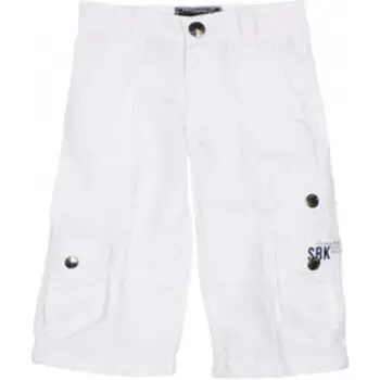 Pantaloni corti Srk Bermuda garçon ECOFIB Bianco