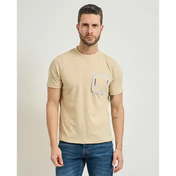Sseinse T-shirt T-shirt uomo con taschino Beige