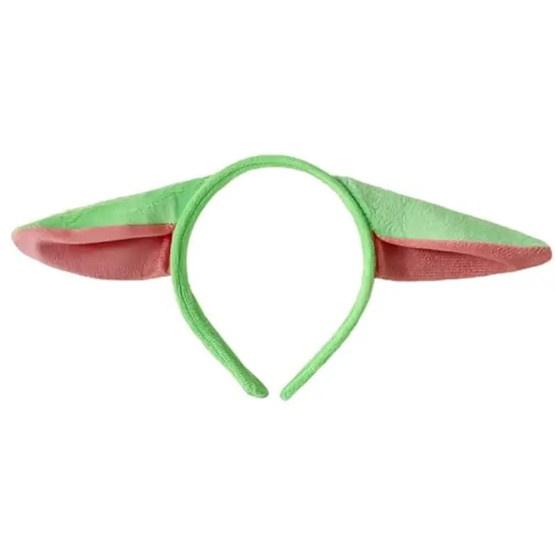 SSKHE Fascia in tessuto per bambini, accessori per costumi, accessori per costumi, fascia per orecchie da elfo verde