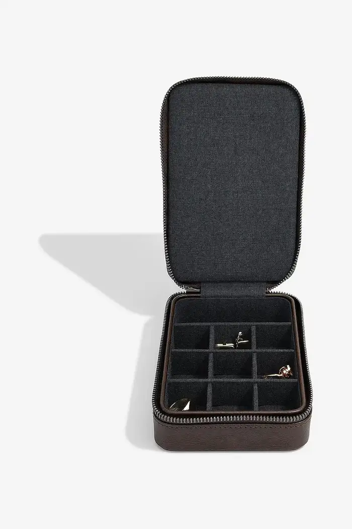 astuccio da viaggio per spille Marrone