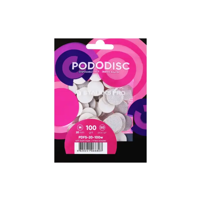 Staleks Pro M grana 100 Dischetti di ricarica bianchi per disco per pedicure - Carta abrasiva di ricambio per disco per pedicure 50 pezzi