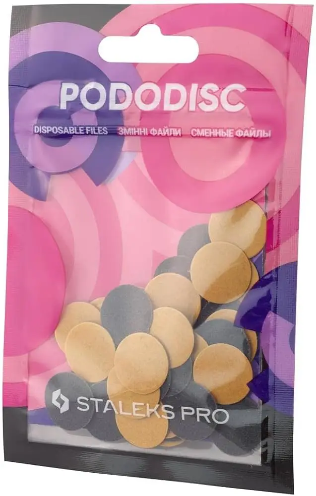 Staleks Pro M hrubost 180 Cuscinetti di ricarica bianchi per disco per pedicure 50 pezzi