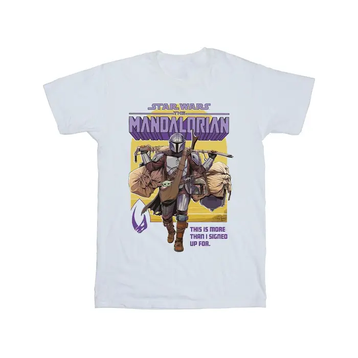 Mens The Mandalorian More Than I Signed Up For T-Shirt XXL bianco
