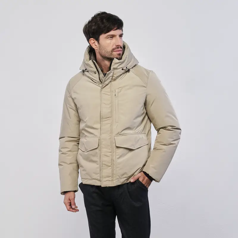 STATHAM Giacca beige da uomo con tasconi