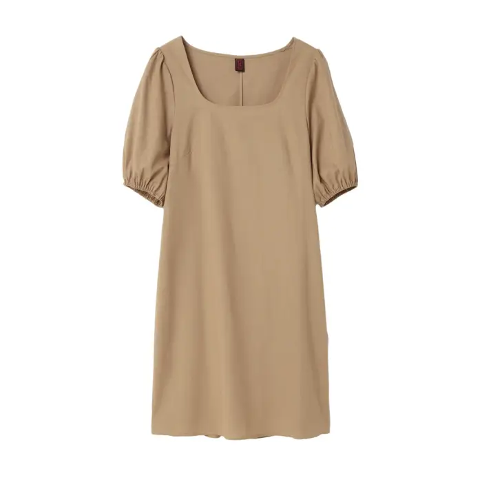 Abito in cotone e lino donna Stefanel Beige