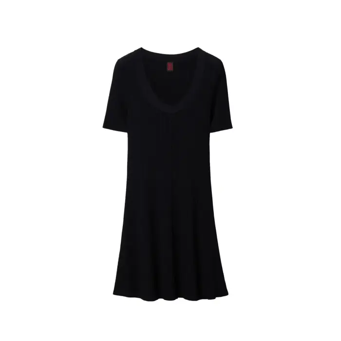 Abito in crepe a coste donna Stefanel Noir