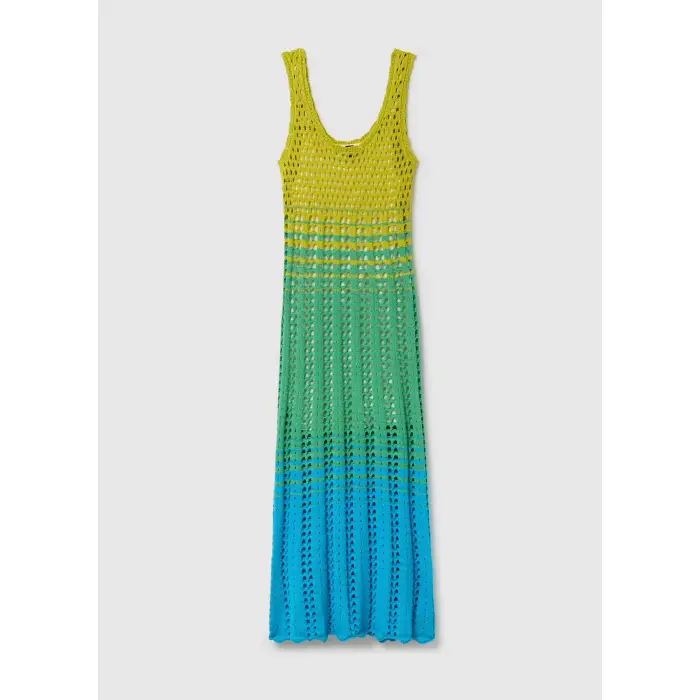 Stefanel Abito lungo in maglia donna Multicolore