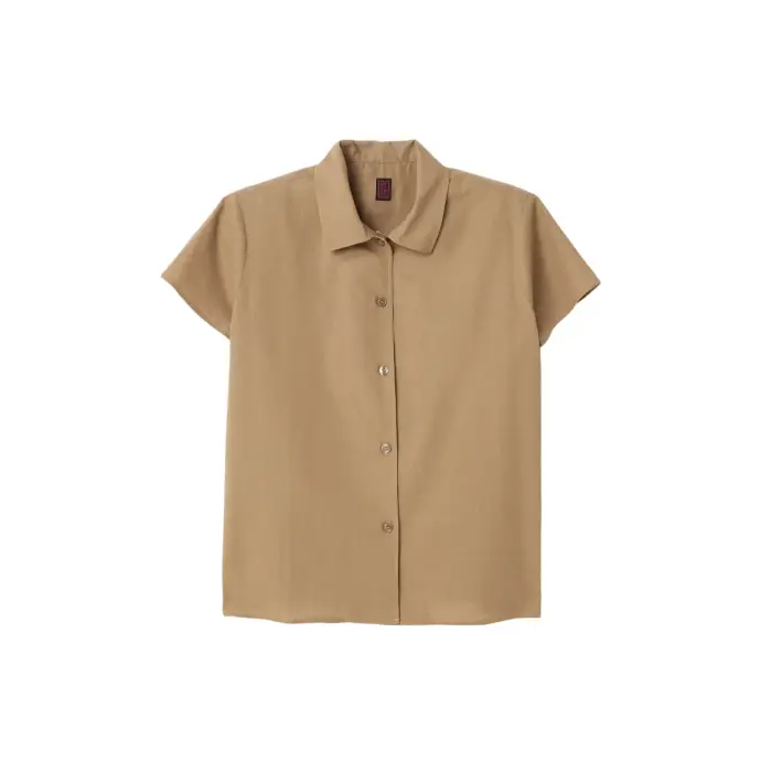 Camicia in cotone donna Stefanel Beige