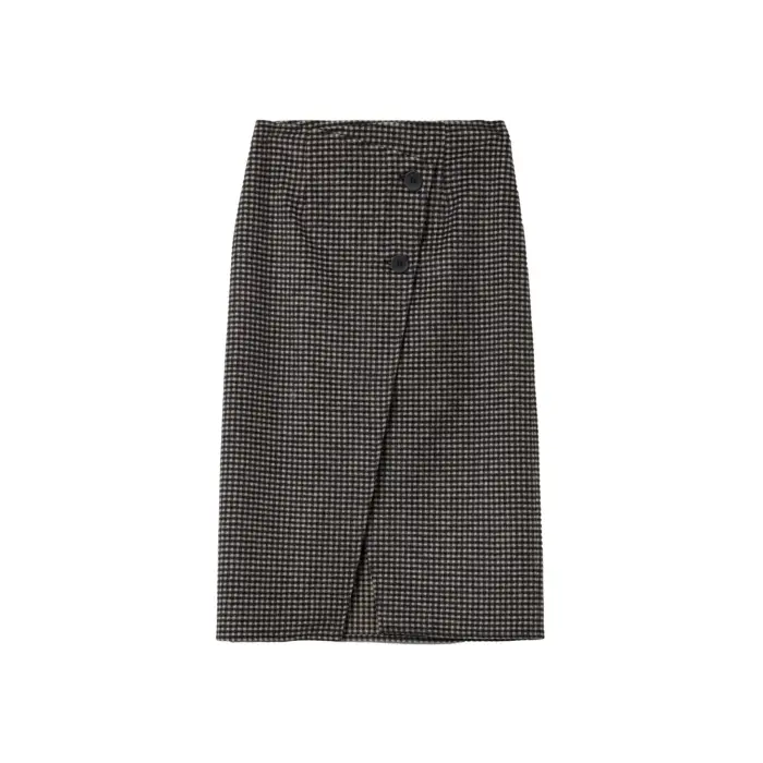 Gonna a portafoglio da donna Stefanel Houndstooth Noir