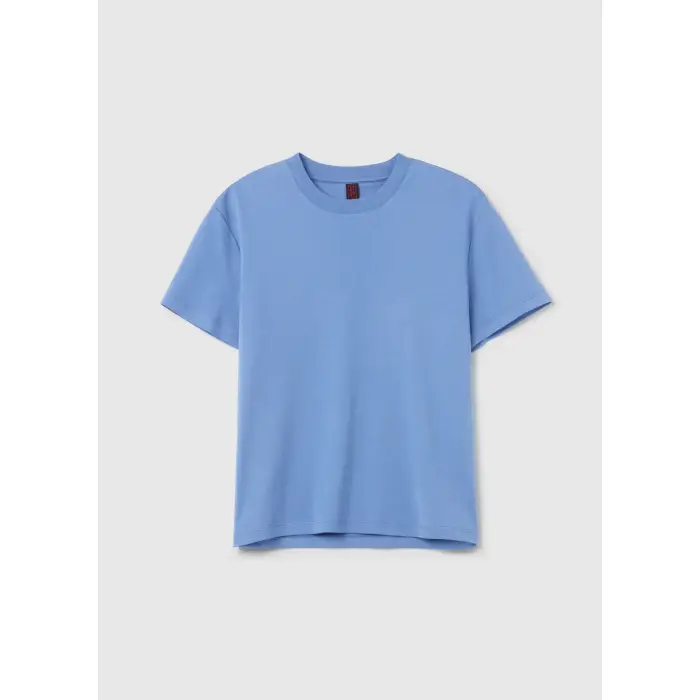 Stefanel Maglietta in cotone donna Bleu