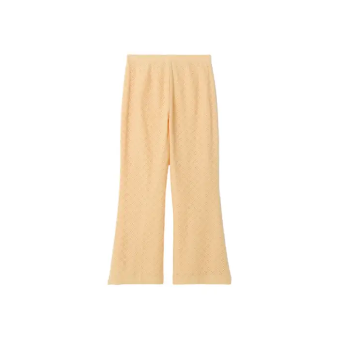 Pantaloni da donna Stefanel Geometric Flare Fit Beige