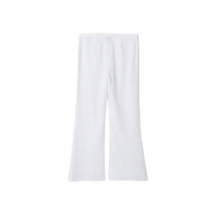 Pantaloni da donna Stefanel Geometric Flare Fit Blanc