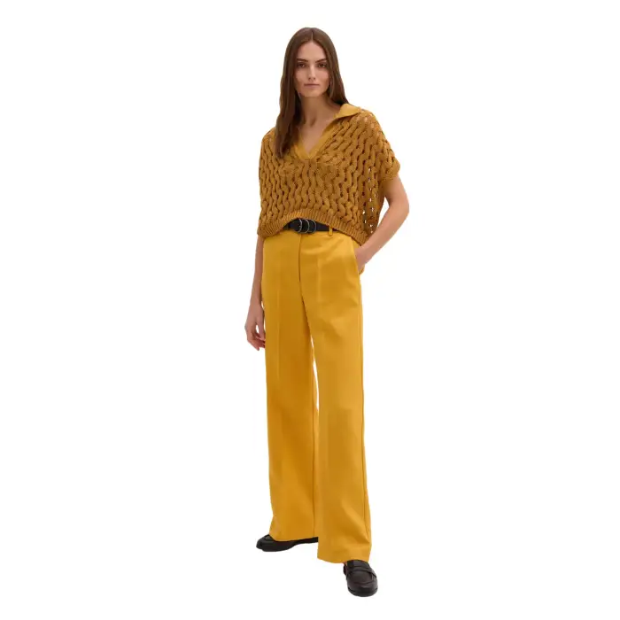 Pantaloni dritti da donna Stefanel Jaune
