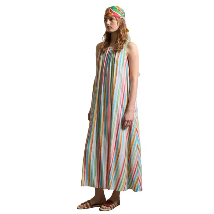 Robe lunga a righe donna Stefanel Multicolore