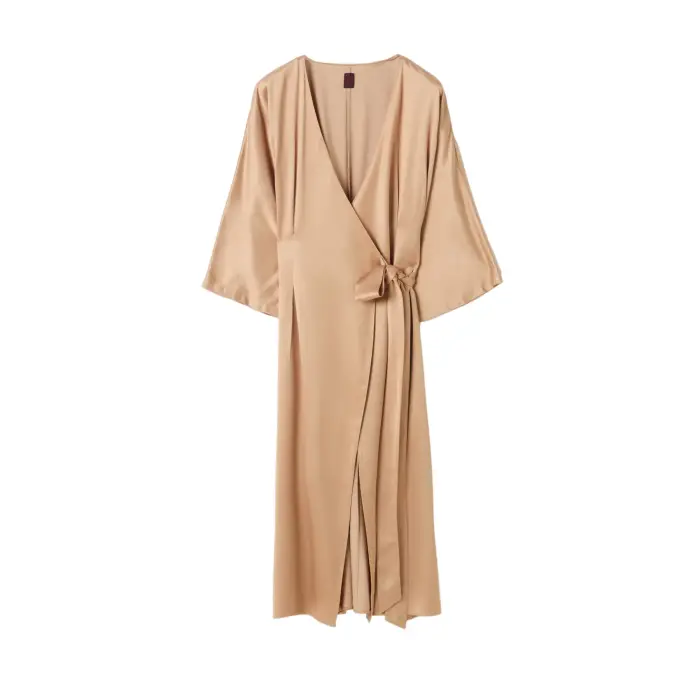Stefanel Vestito da donna in raso Midi Beige