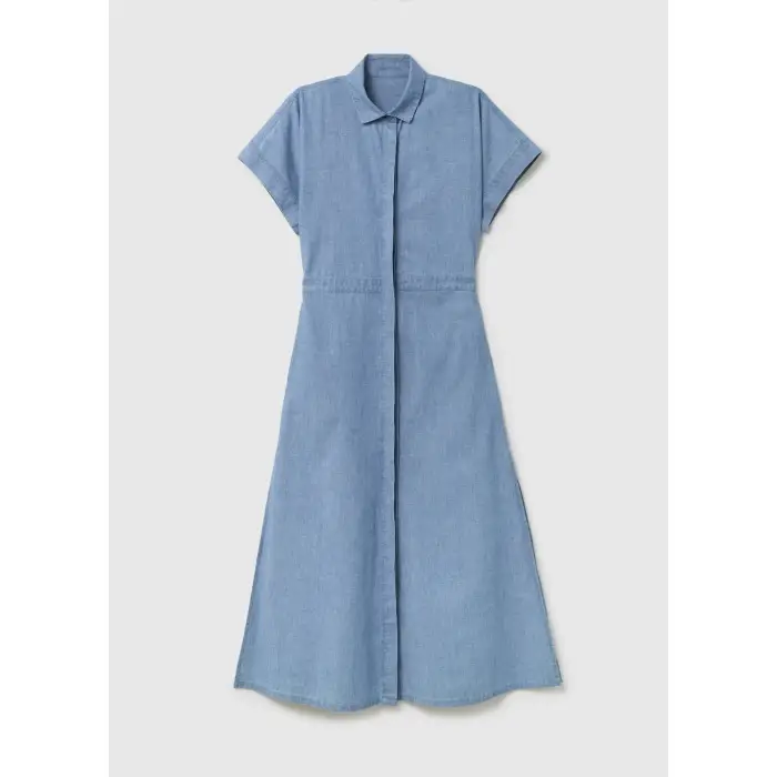 Stefanel Vestito lungo da donna in denim Bleu