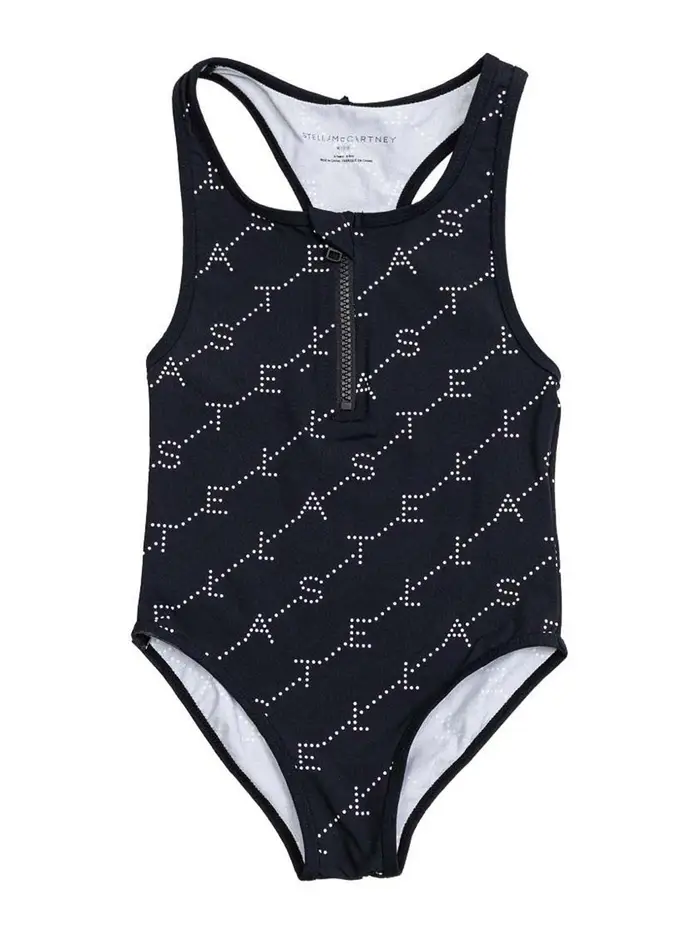 Stella Mccartney Costume Da Bagno Con Logo Nero