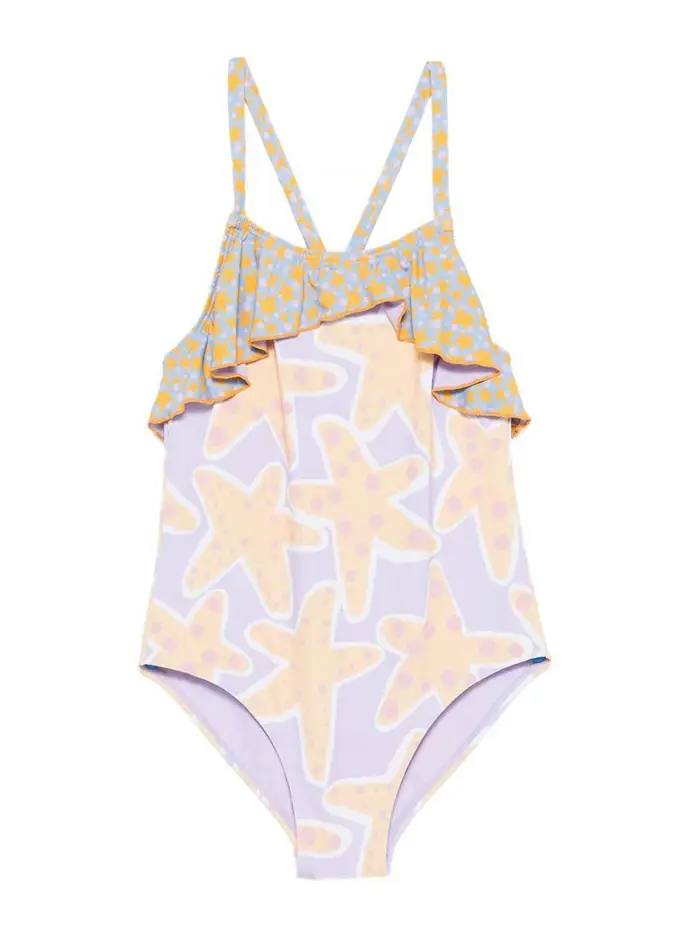 Stella Mccartney Costume Da Bagno Con Stampa Viola
