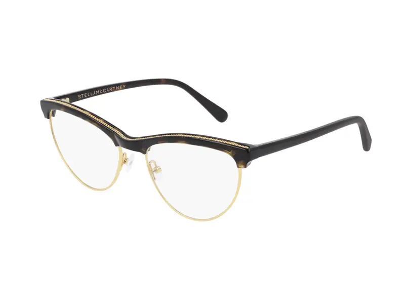Stella Mccartney Donna SC0219O 001 Montature da vista outlet Metallo Havana Cat Eye