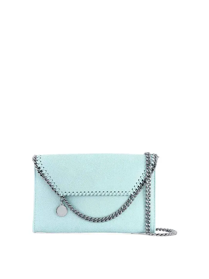 Stella Mccartney Portafoglio Falabella con catena Blu