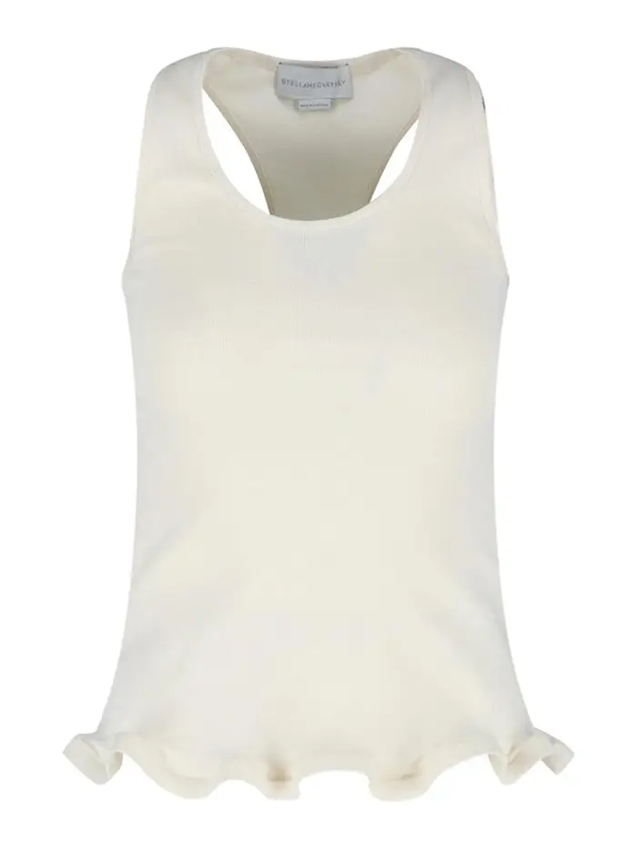 Stella Mccartney Tank top in cotone Bianco
