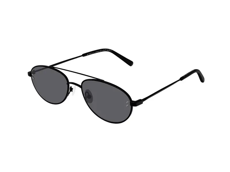 Stella Mccartney Unisex SC0180S 002 Occhiali da sole outlet Metallo Nero Grigio Pilot Normale