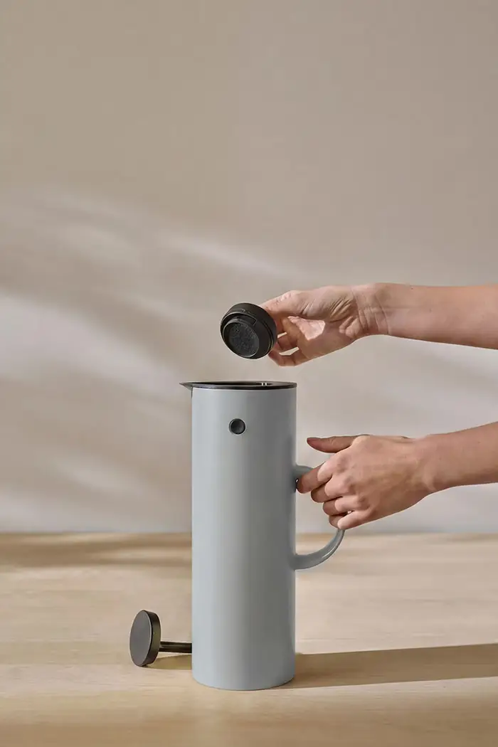 brocca termica in plastica 1 l Grigio miniatura 3