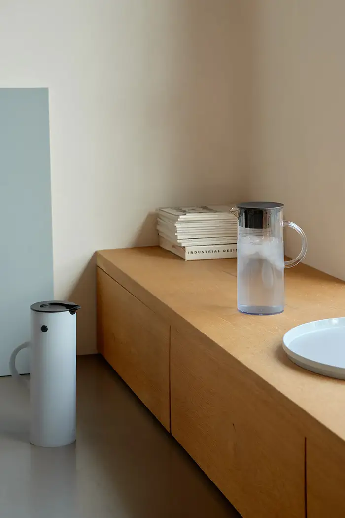 brocca termica in plastica 1 l Grigio miniatura 4