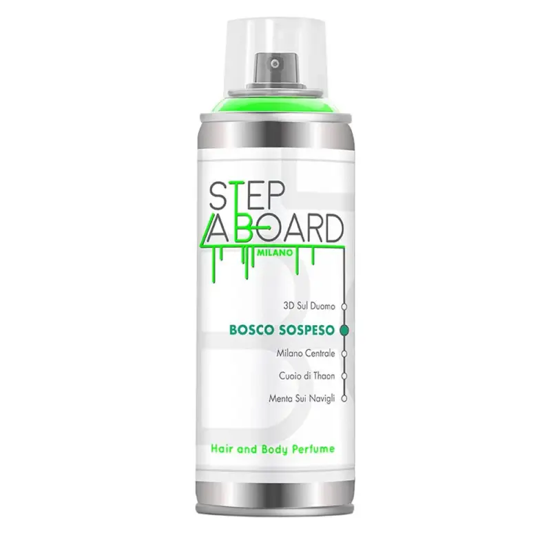 Step aboard Bosco Sospeso profumo corpo e capelli