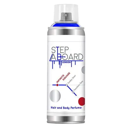 Step aboard Infinite Square profumo corpo e capelli