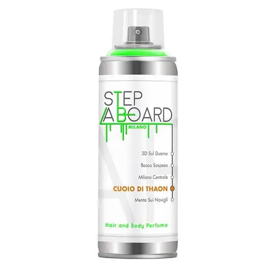 Step aboard Profumo corpo e capelli Cuoio di Thaon