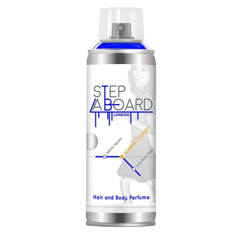 Step aboard Sunday Street profumo corpo e capelli