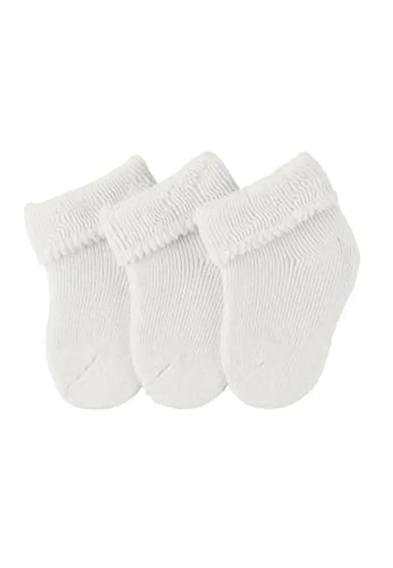 Sterntaler Calzini Appena Nati, Pacco da 3, Unisex - Bimbi 0-24, Beige, 0 Mesi
