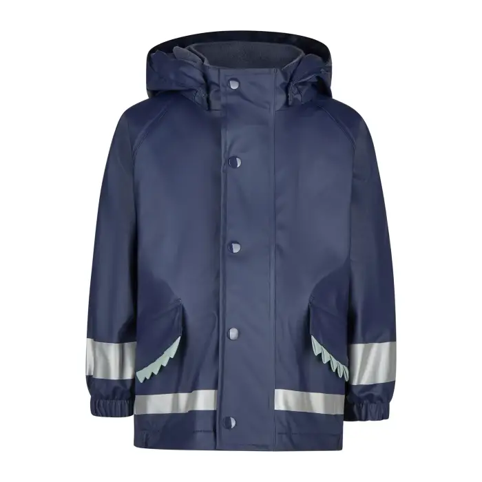 Sterntaler Giacca impermeabile foderata per bambini Dent de dino Bleu