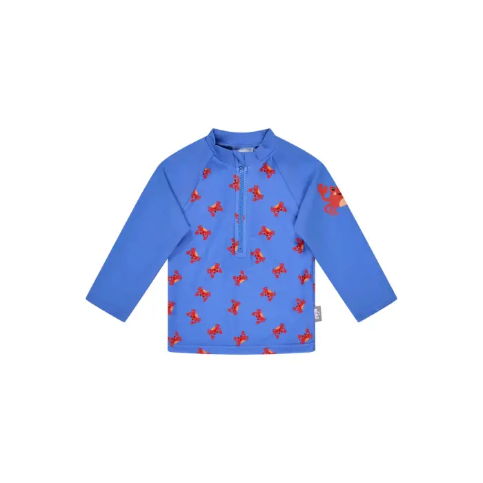 Sterntaler T-shirt da bagno a maniche lunghe per bambini Crabe Bleu