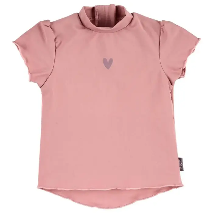 Sterntaler T-shirt da bagno per ragazza Cœur Rose