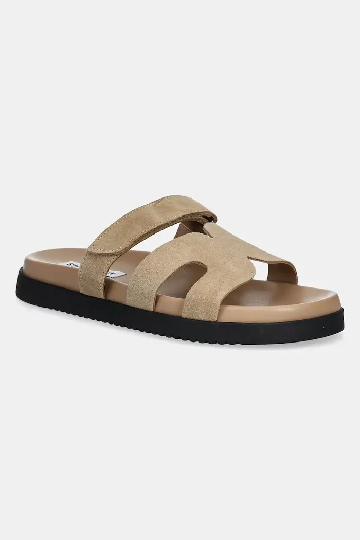 Steve Madden ciabatte slide in camoscio Missile Beige