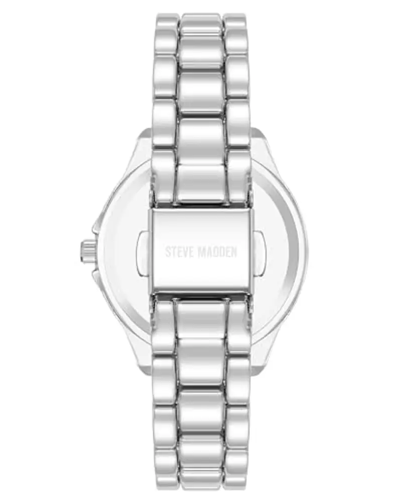 Steve Madden Orologio da donna, Argento miniatura 3