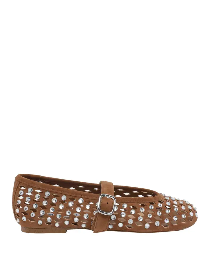 Steve Madden Replica del balletto in pelle scamosciata Marrone