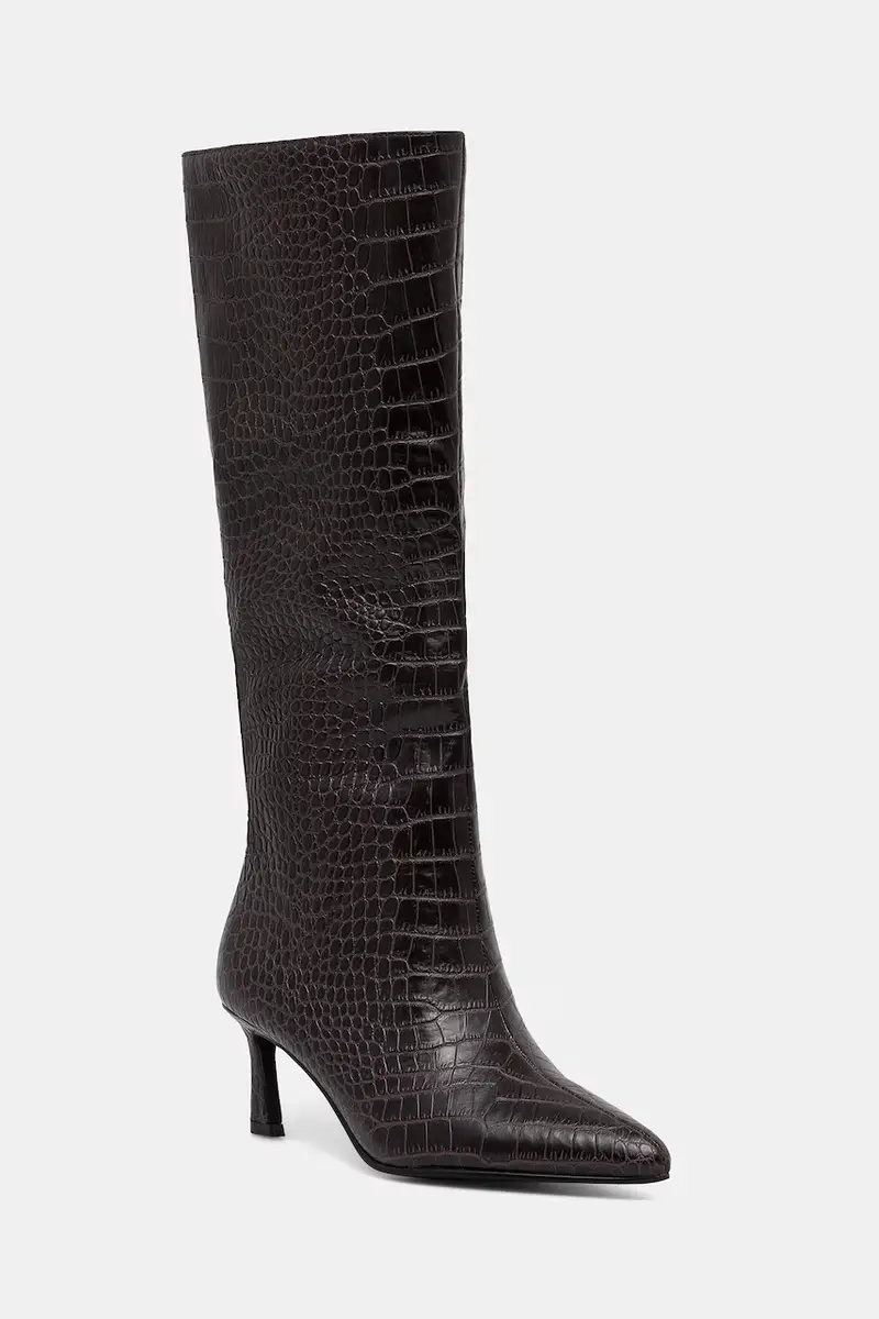 Steve Madden stivali in pelle Lavan donna colore marrone 11003290