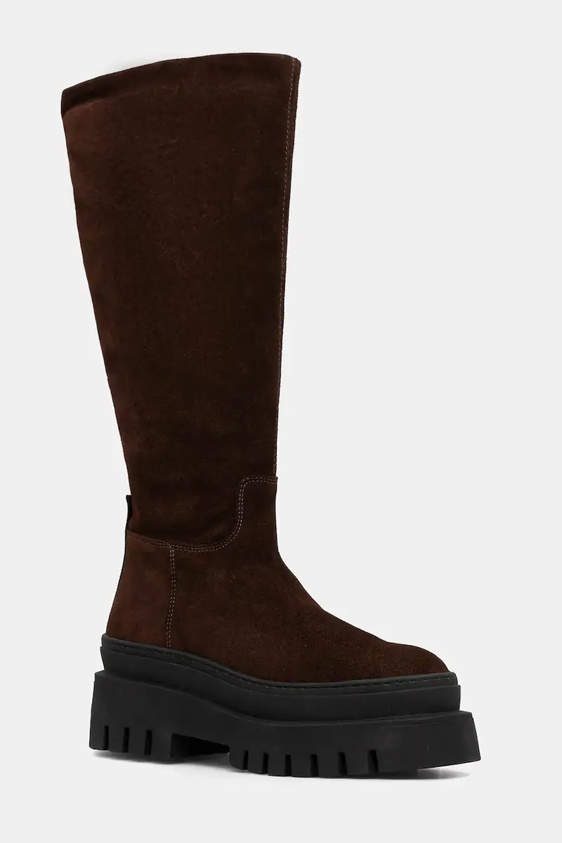 Steve Madden stivali in pelle scamosciata Chipp donna colore marrone 11004664