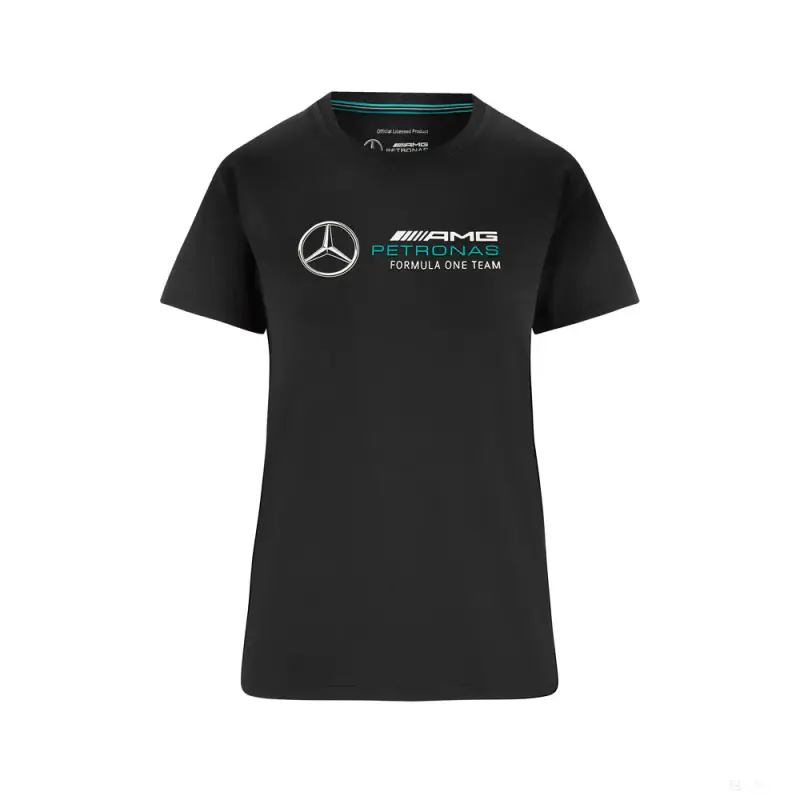 Stichd Mercedes Maglietta per donne, Large Logo, Nero, 2022