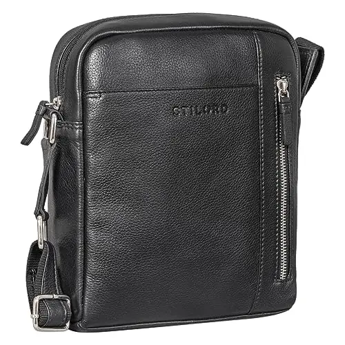 STILORD 'Clint' Borsa Tracolla Uomo Piccola Pelle Borsa Tablet Portare giro borsa uomo vera pelle portare in giro