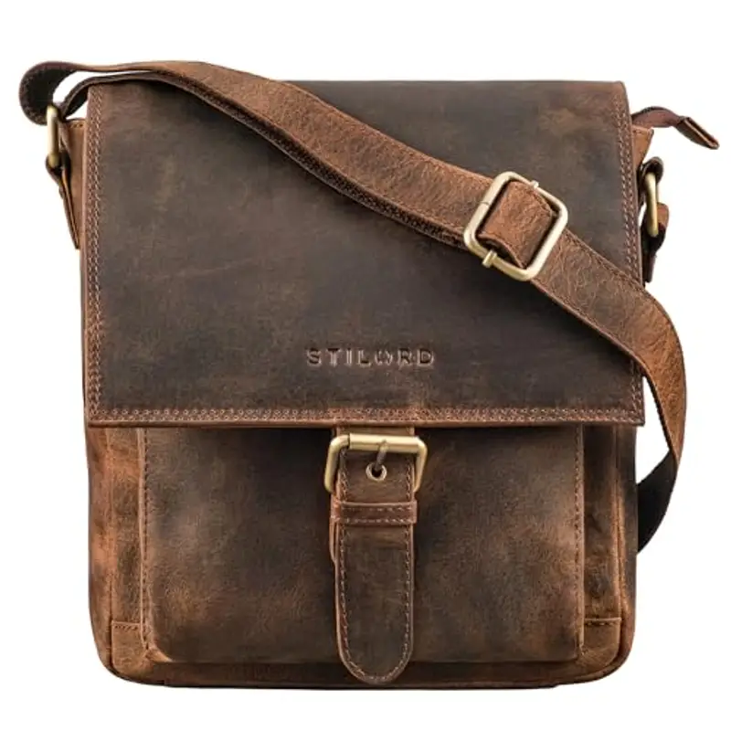 STILORD Borsa a spalla Uomo Marrone 1593985