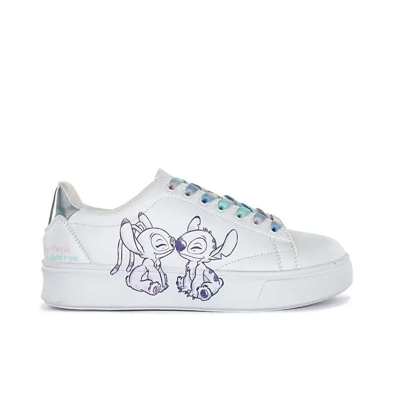 STITCH Sneakers bianche Disney con cartoon Lilo e