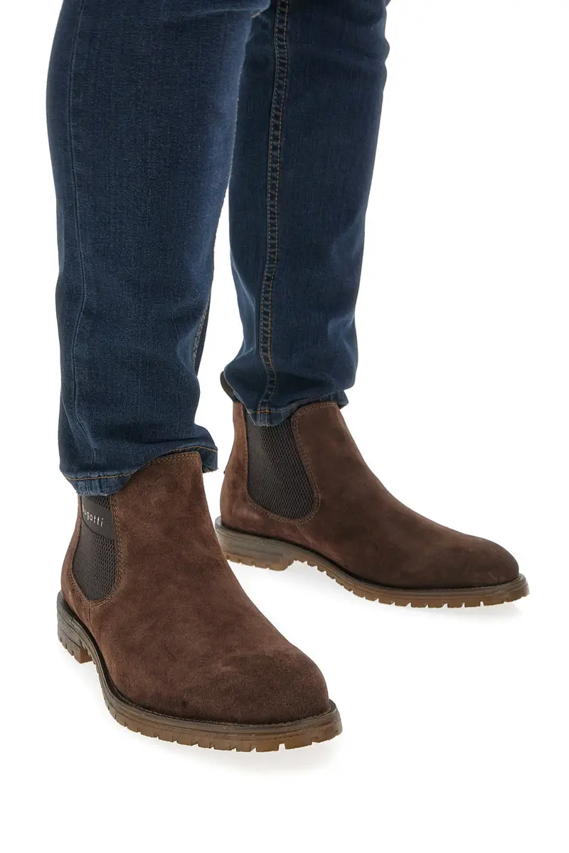 BUGATTI Stivaletti Beatles Marroni In Vera Pelle 311AOB311400