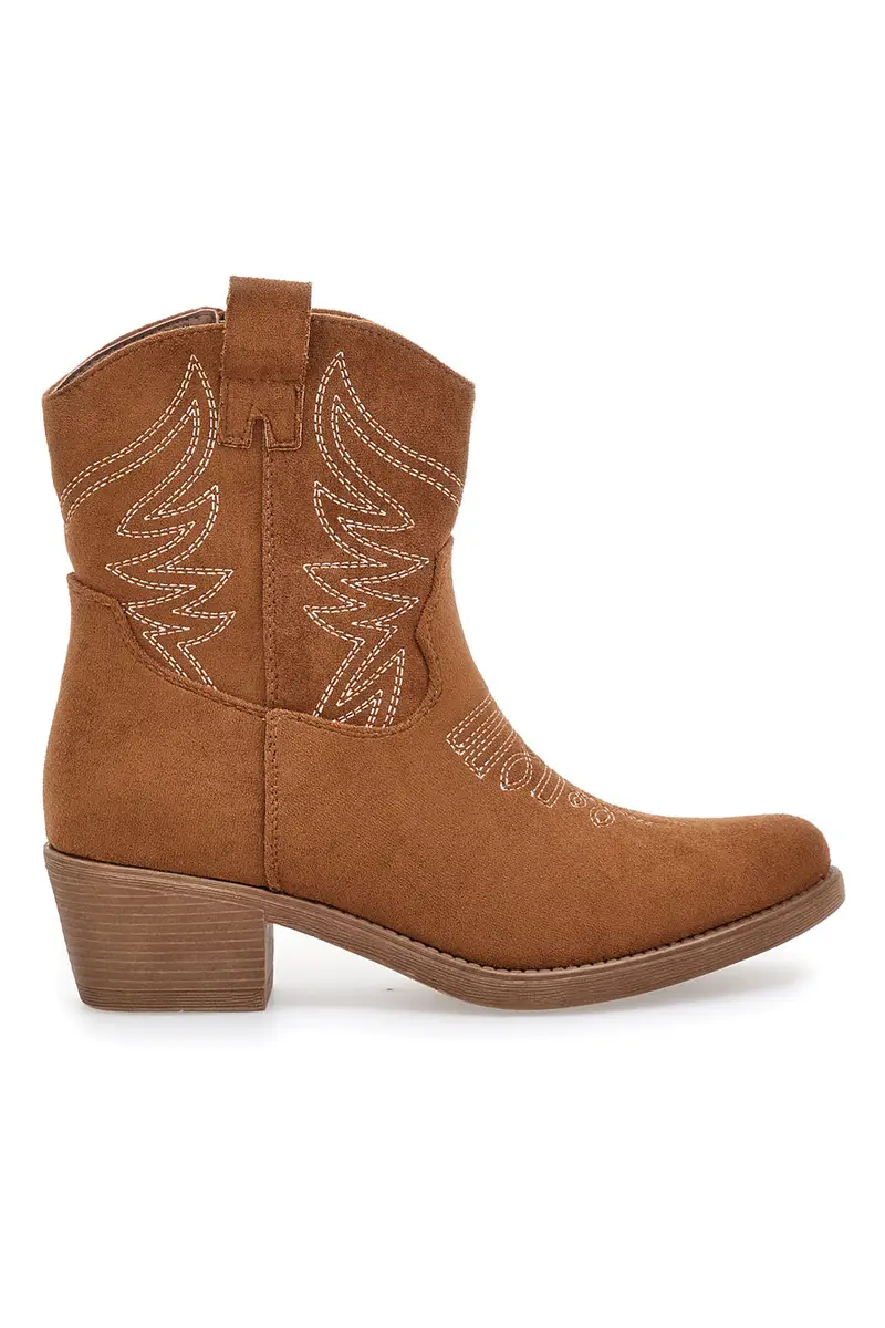 CAFE' COST Stivaletti Texani Marroni con Ricamo Cafè Cost Q1201