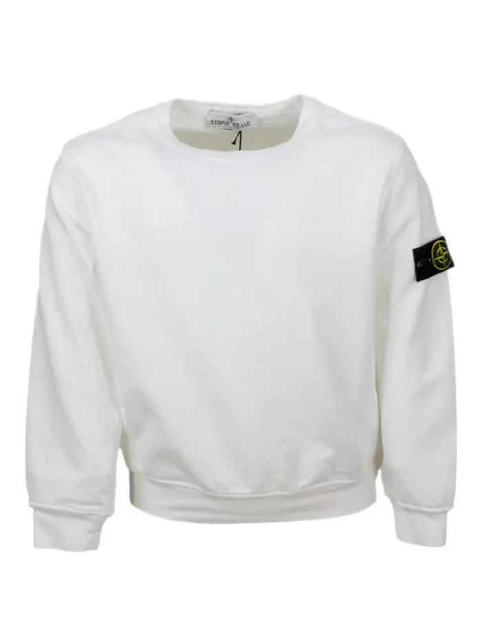 Stone Island Felpa Bianco