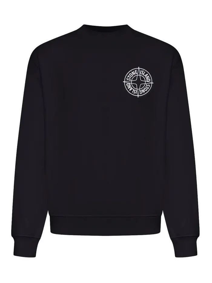 Stone Island Felpa Girocollo Nero